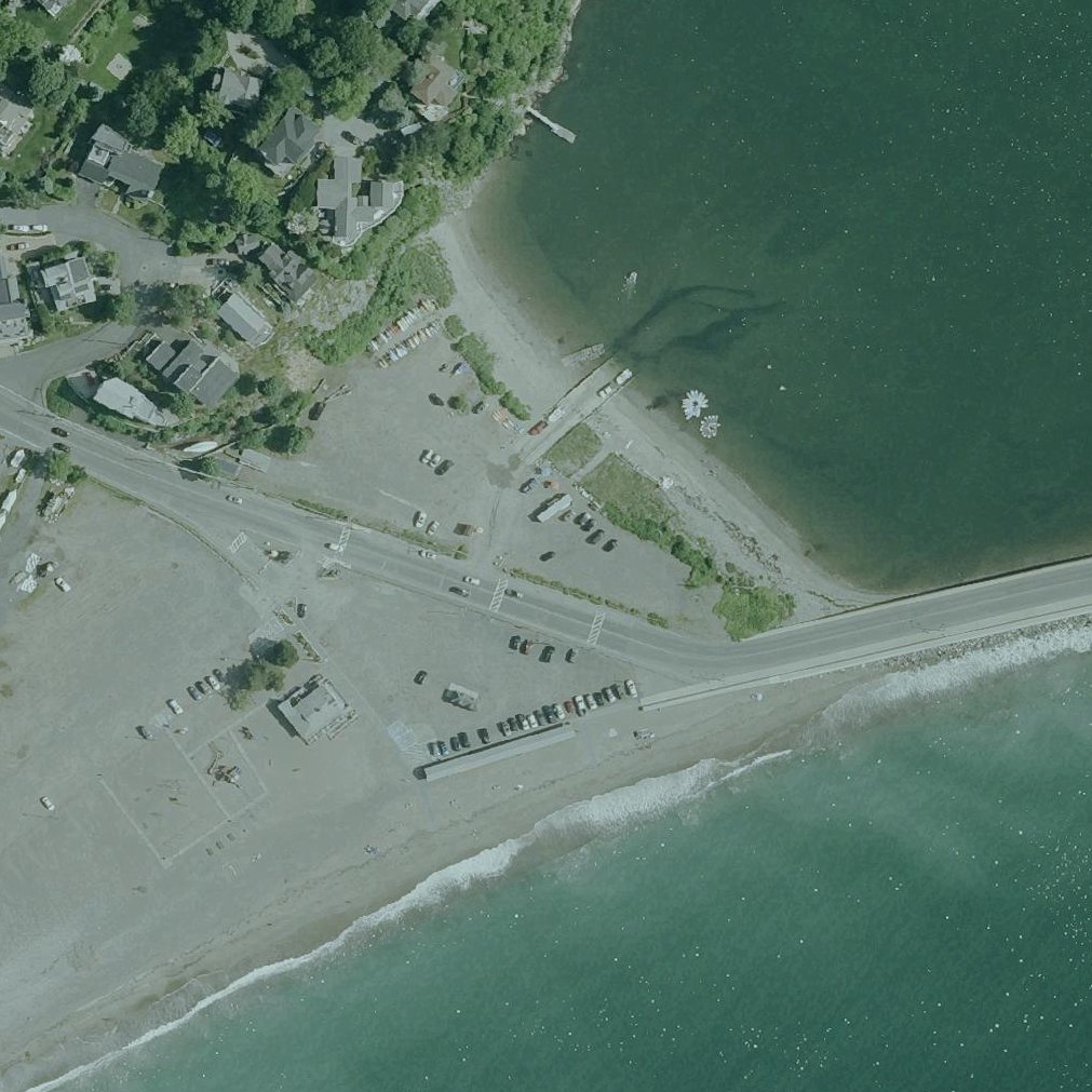 Aerial map of Riverhead Beach