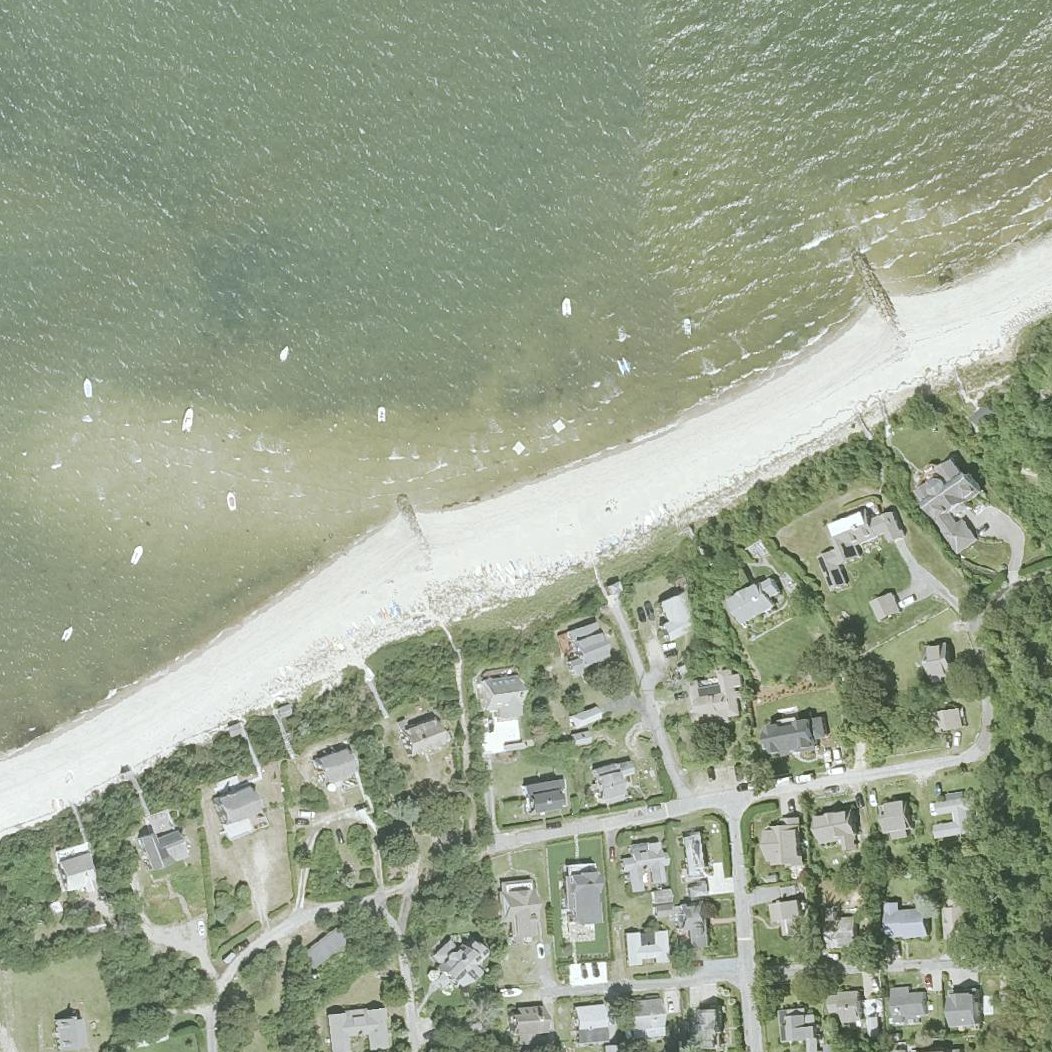 Aerial map of Robbins Hill Beach