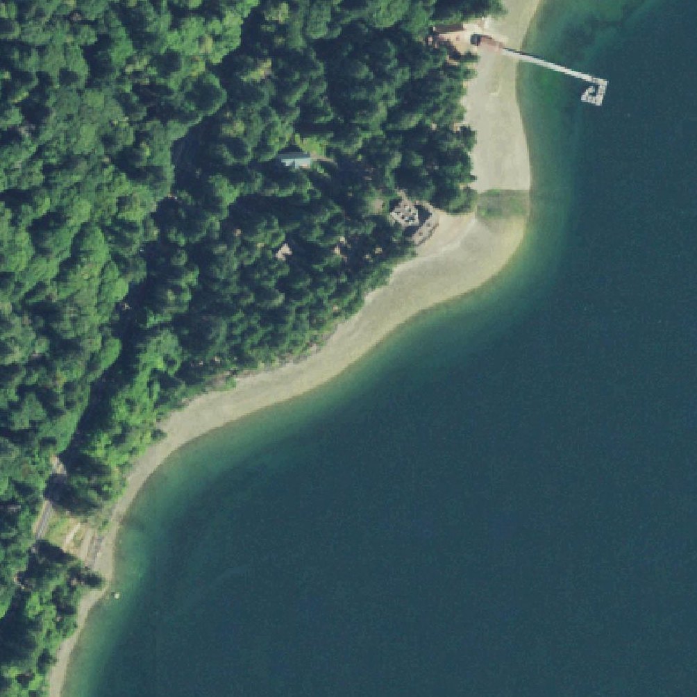 Aerial map of Robbinswold Beach Access