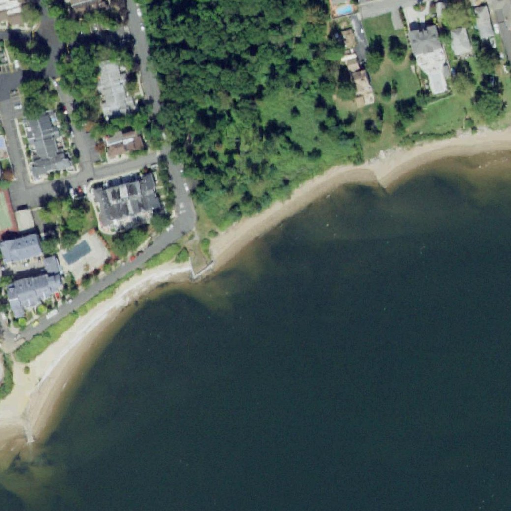 Aerial map of Robinsons Beach