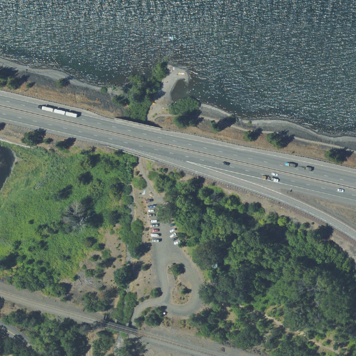 Aerial map of Rock Creek Beach