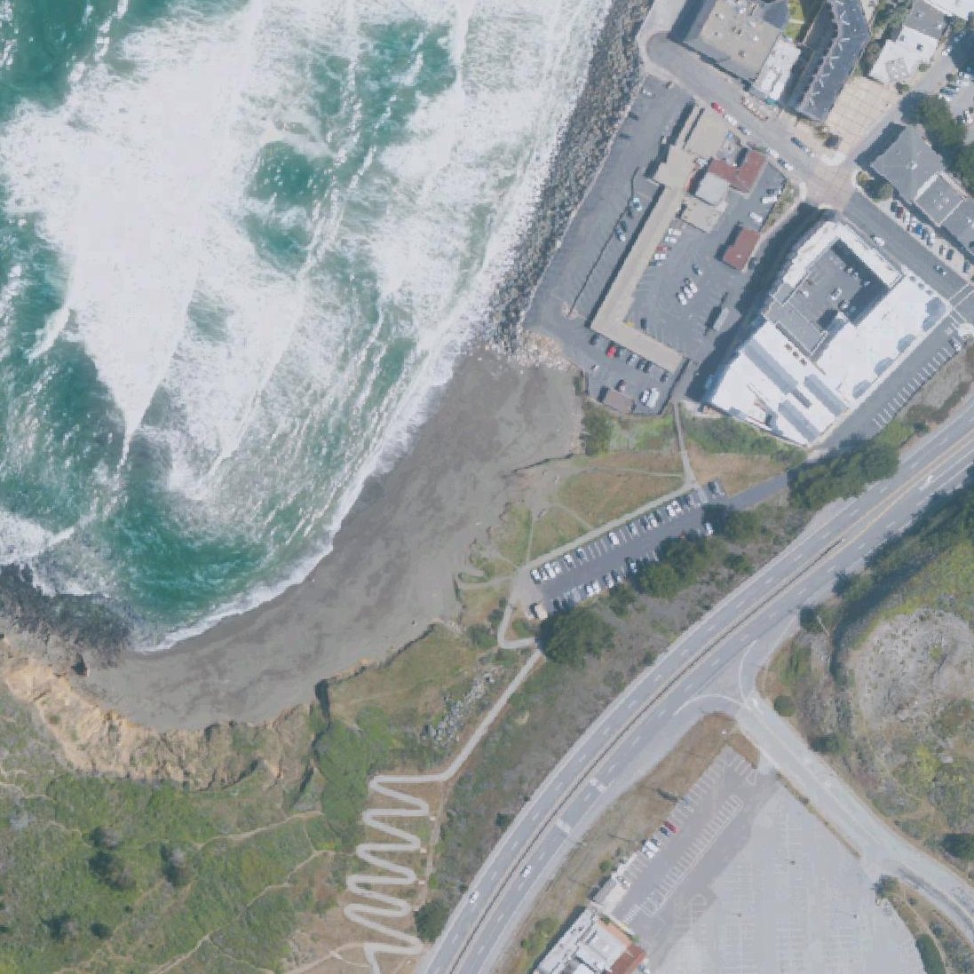 Aerial map of Rockaway Beach