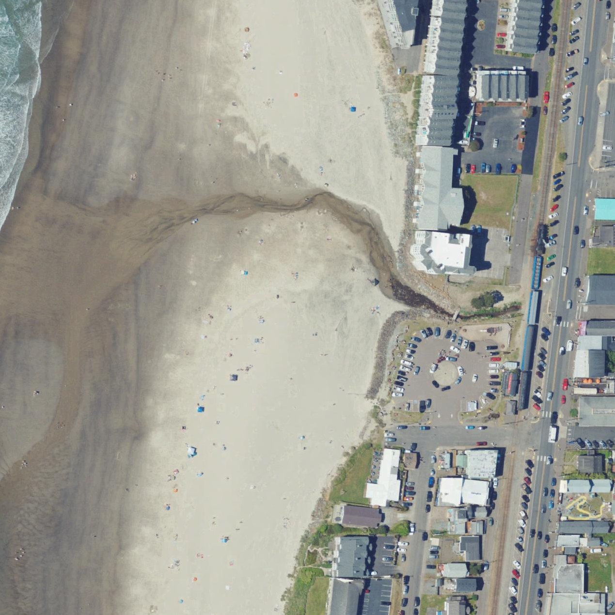 Aerial map of Rockaway Beach