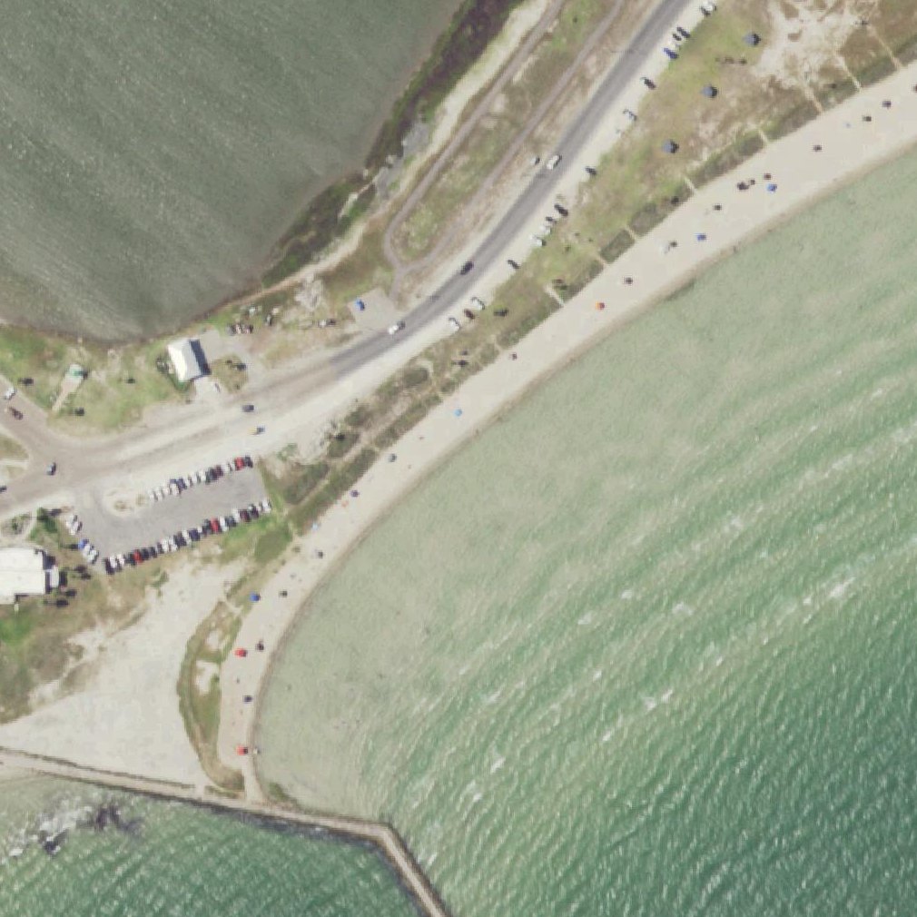 Aerial map of Rockport Beach