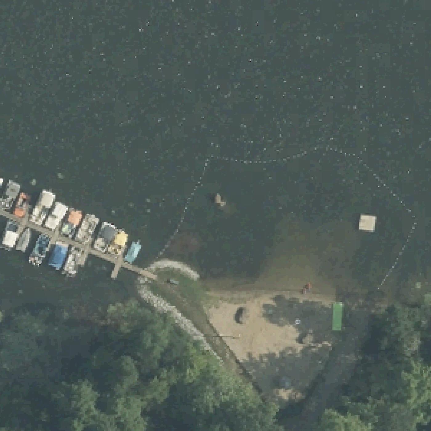 Aerial map of Rockwood Park Beach