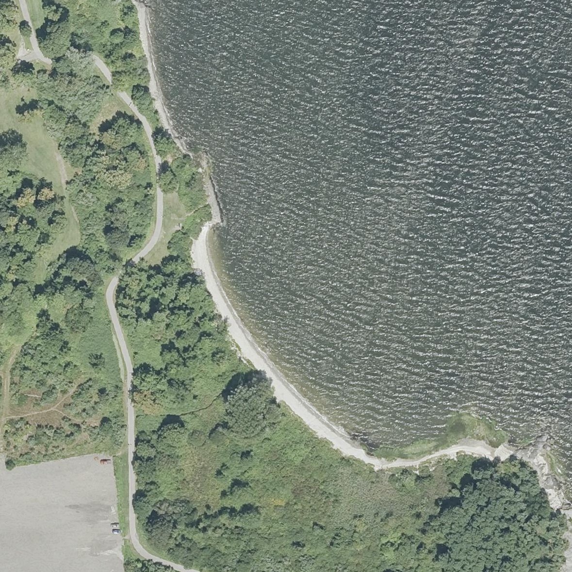 Aerial map of Rocky Point Beach