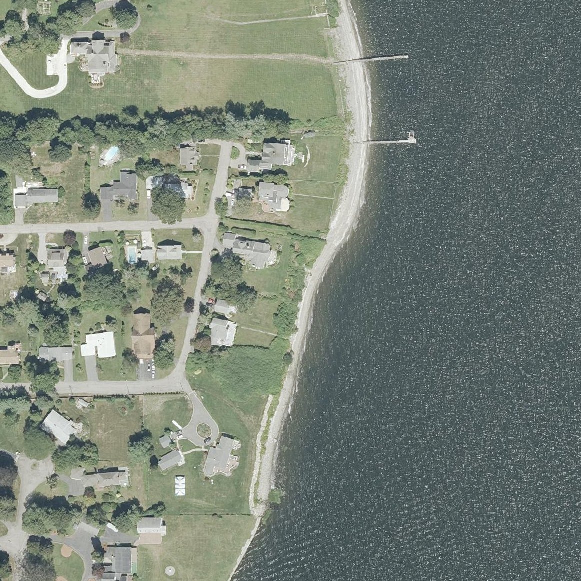 Aerial map of Rocky Point Beach