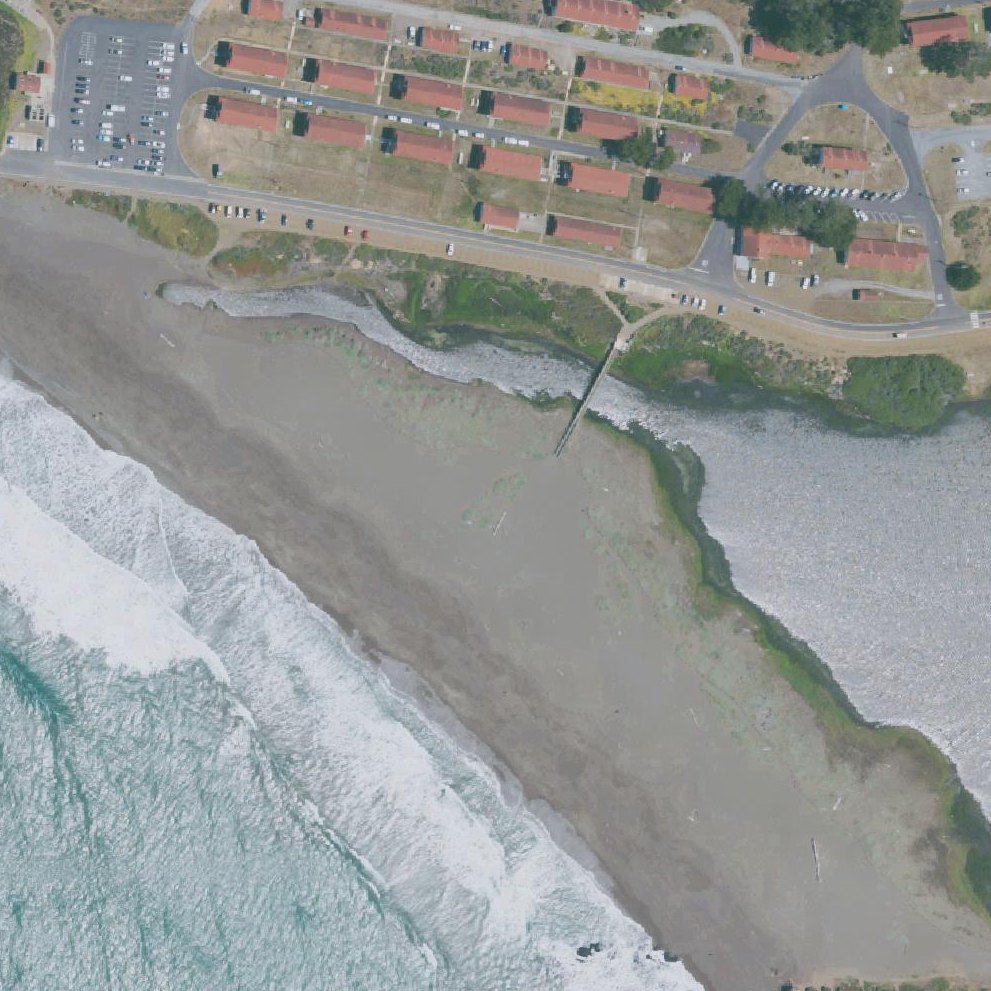 Aerial map of Rodeo Beach