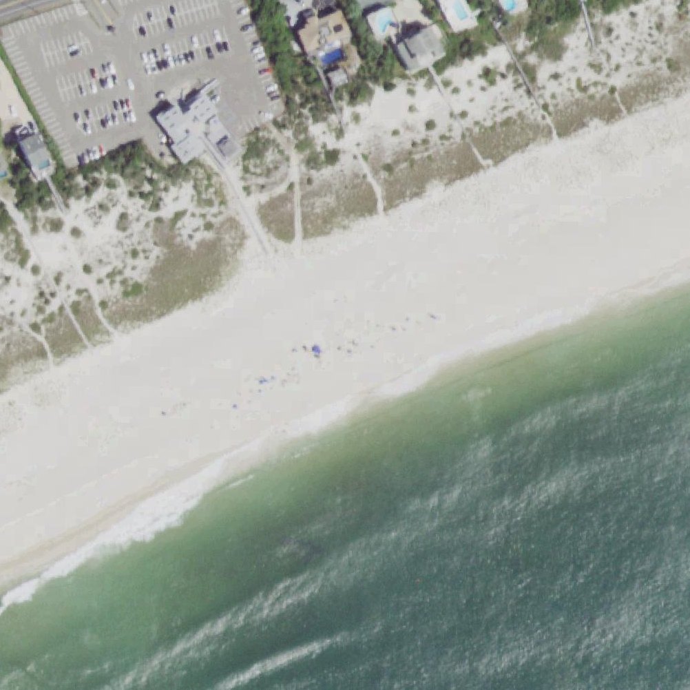 Aerial map of Rogers Beach