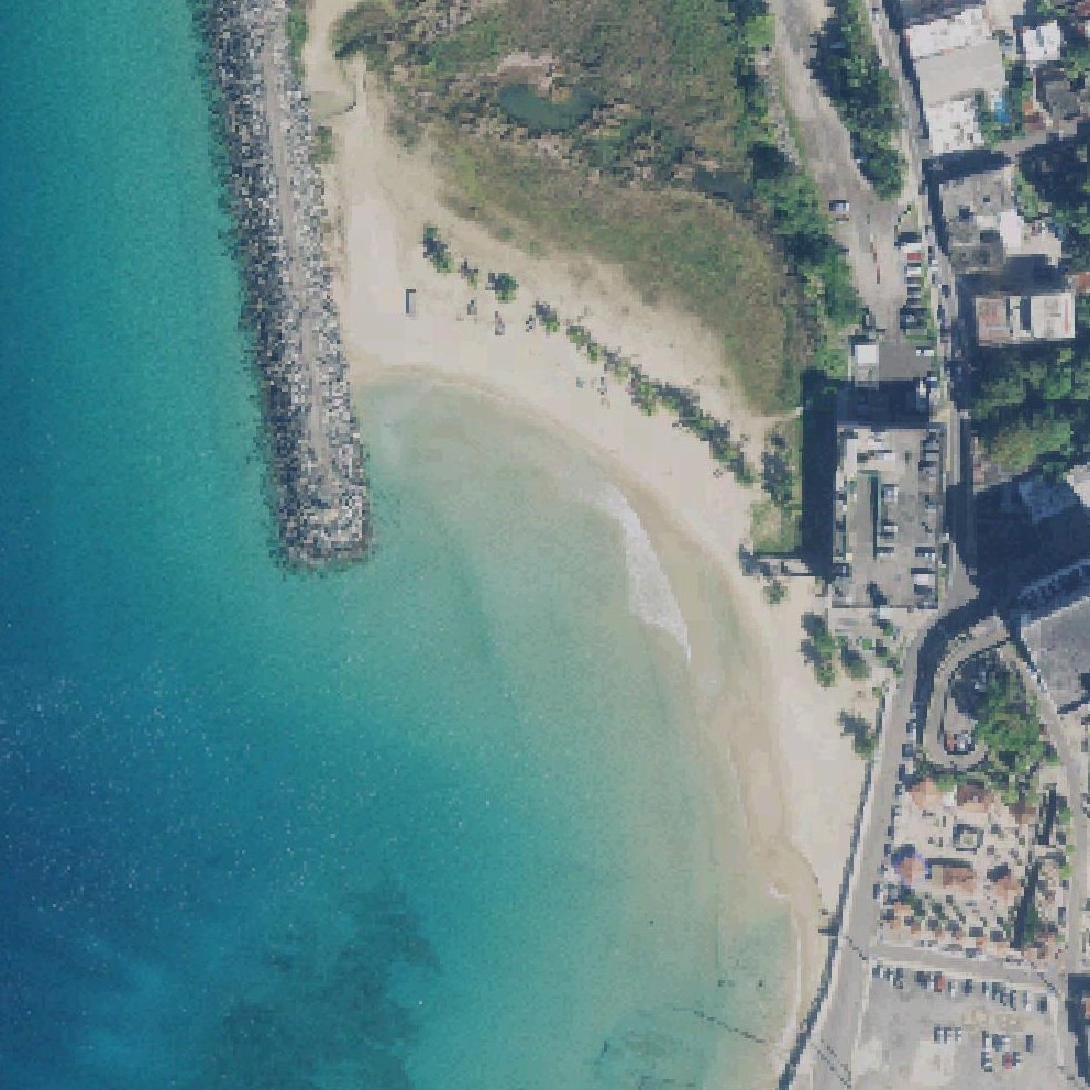 Aerial map of Rompeolas Beach