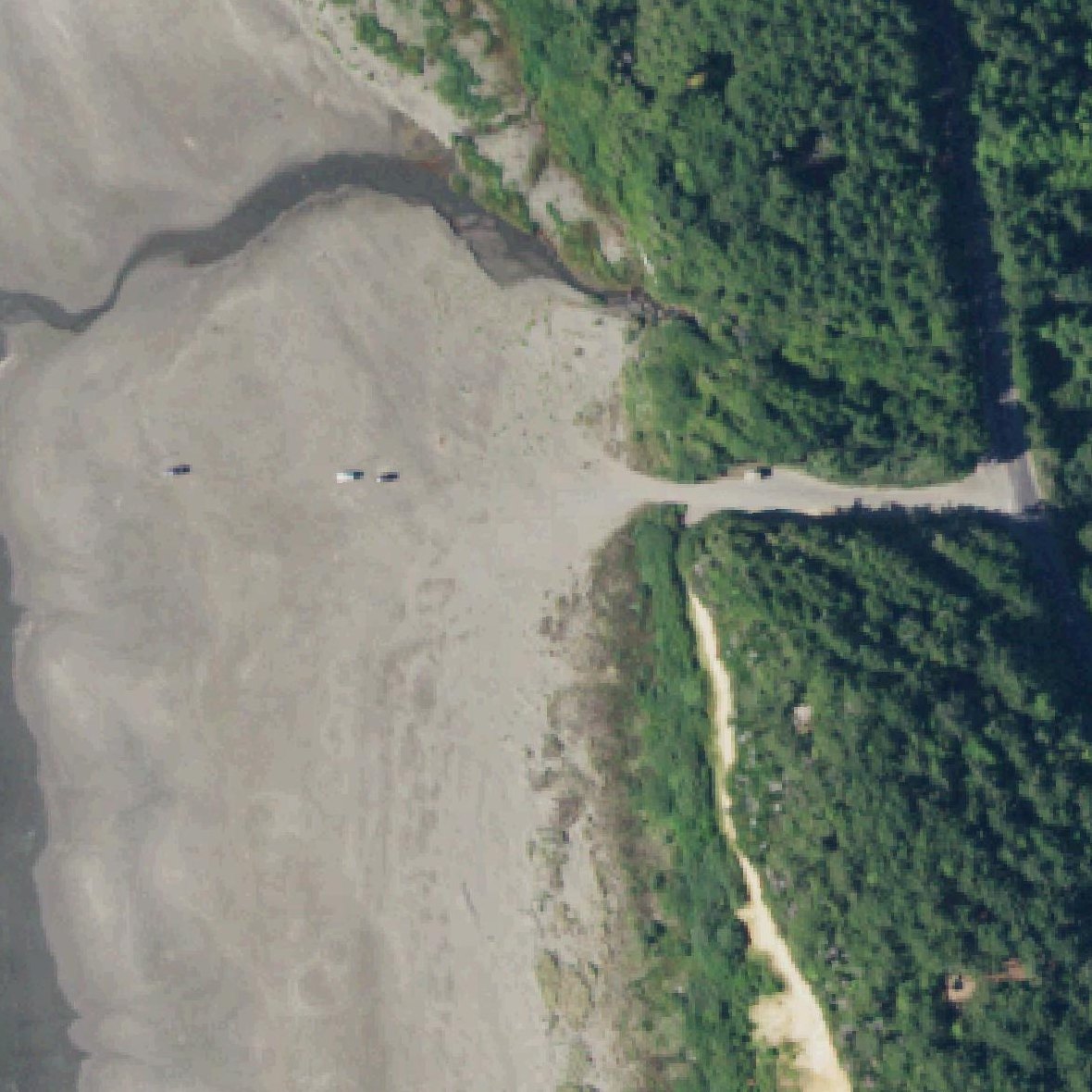 Aerial map of Roosevelt Beach Access (Mocrocks)