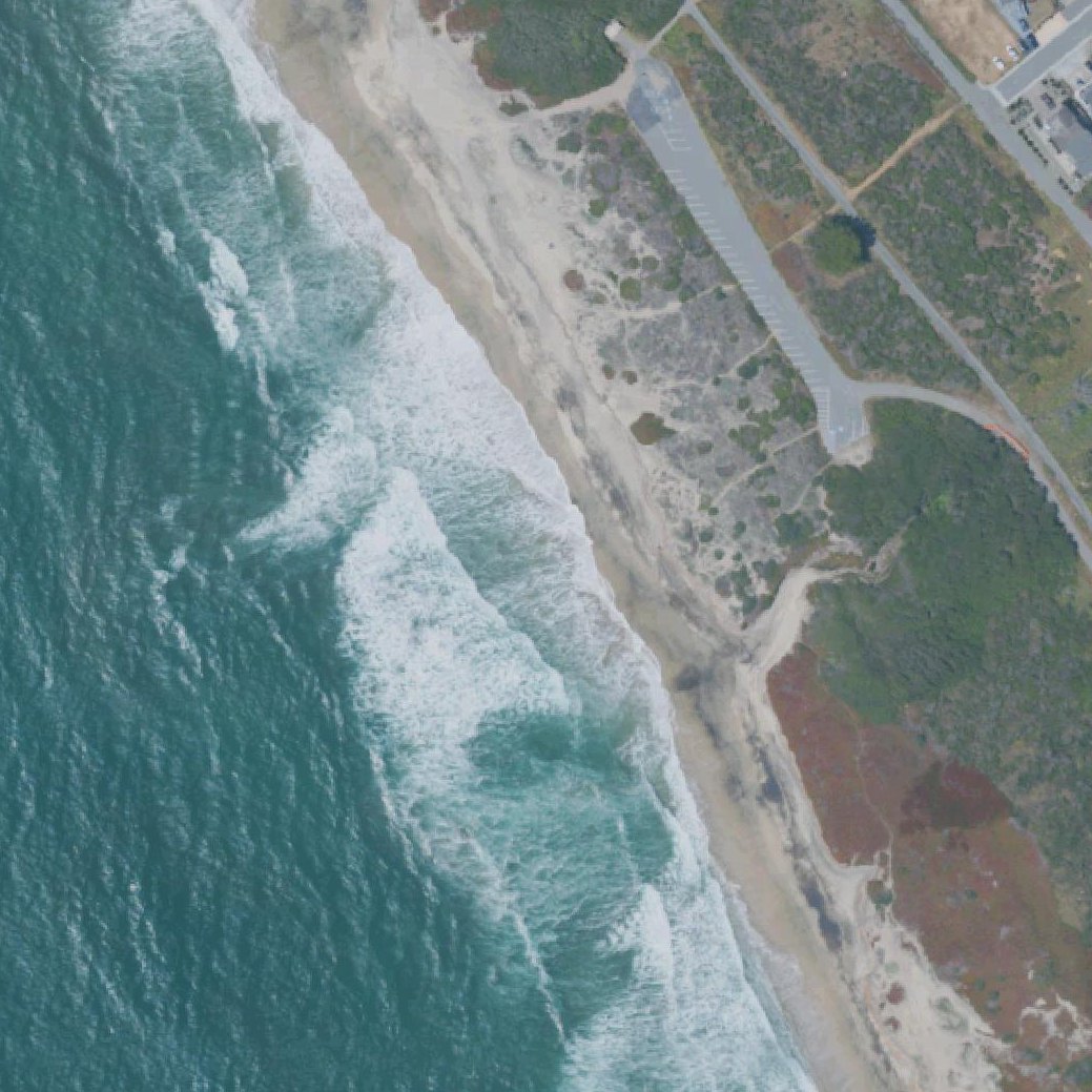 Aerial map of Roosevelt Beach