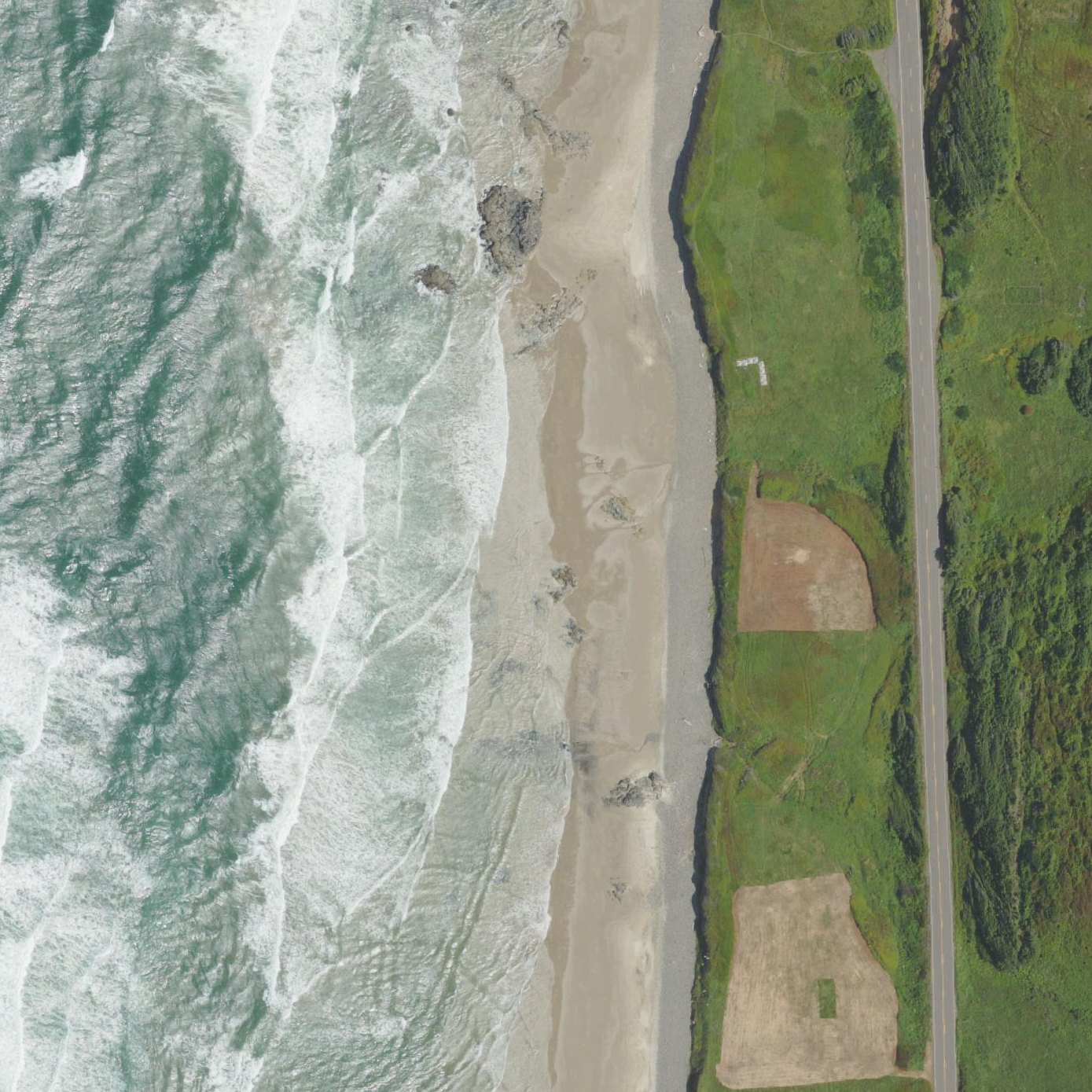 Aerial map of Roosevelt Beach