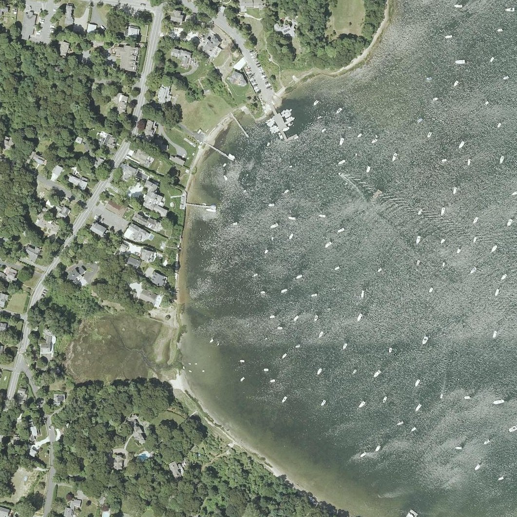 Aerial map of Ropes Beach