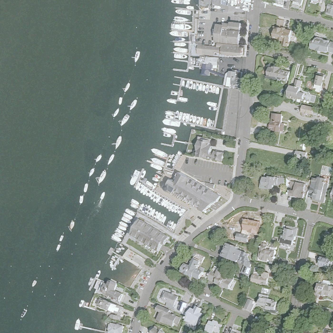 Aerial map of Rowayton Community Beach