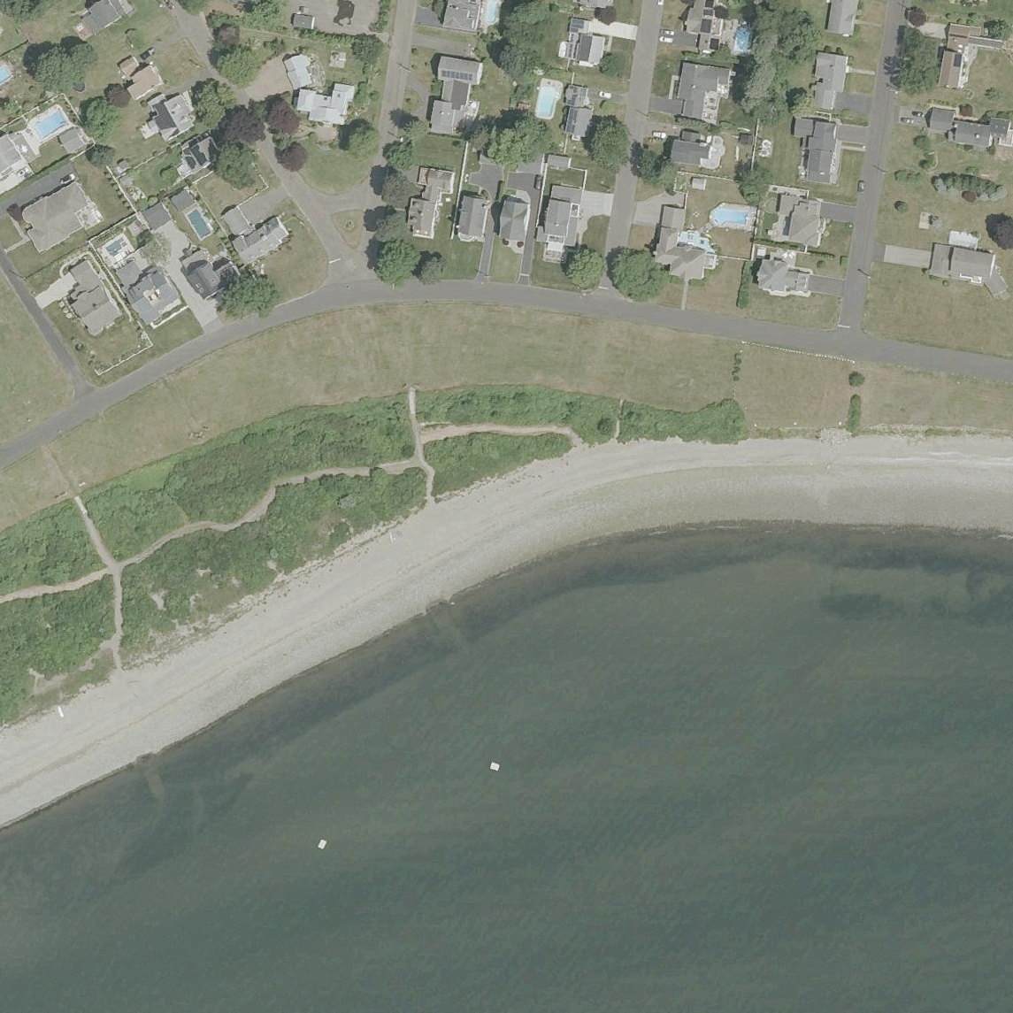 Aerial map of Russian Beach