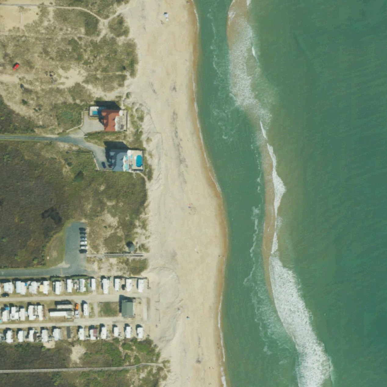 Aerial map of Rye Beach