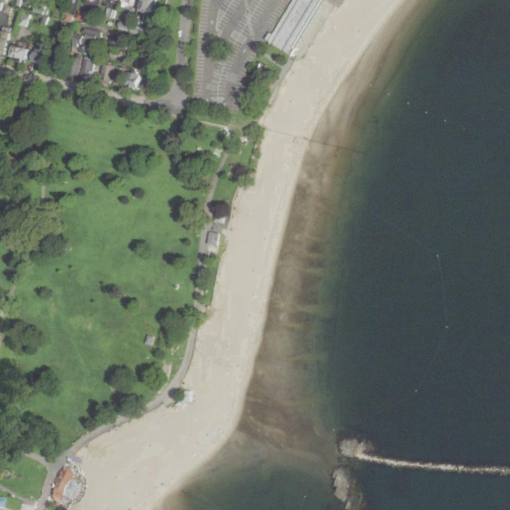 Aerial map of Rye Beach