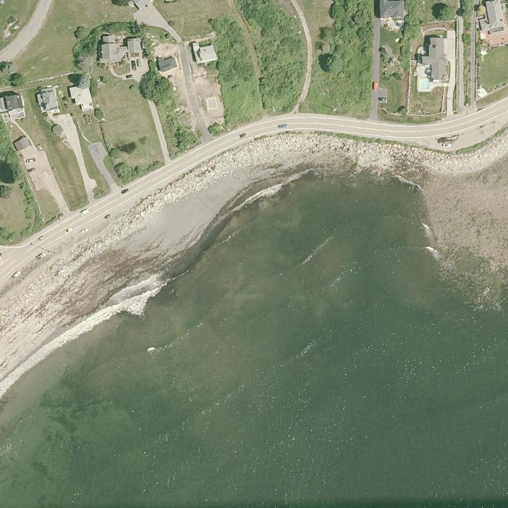 Aerial map of Rye North Beach