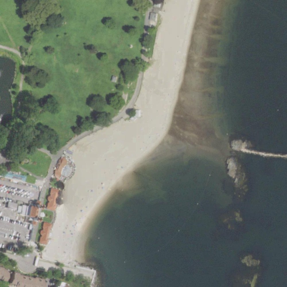 Aerial map of Rye Town Beach