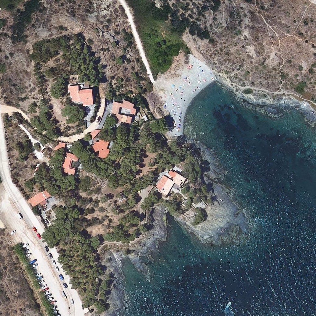 Aerial map of S'Alqueria gran Beach