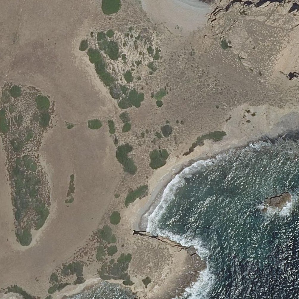 Aerial map of s'arenal de Mongofre