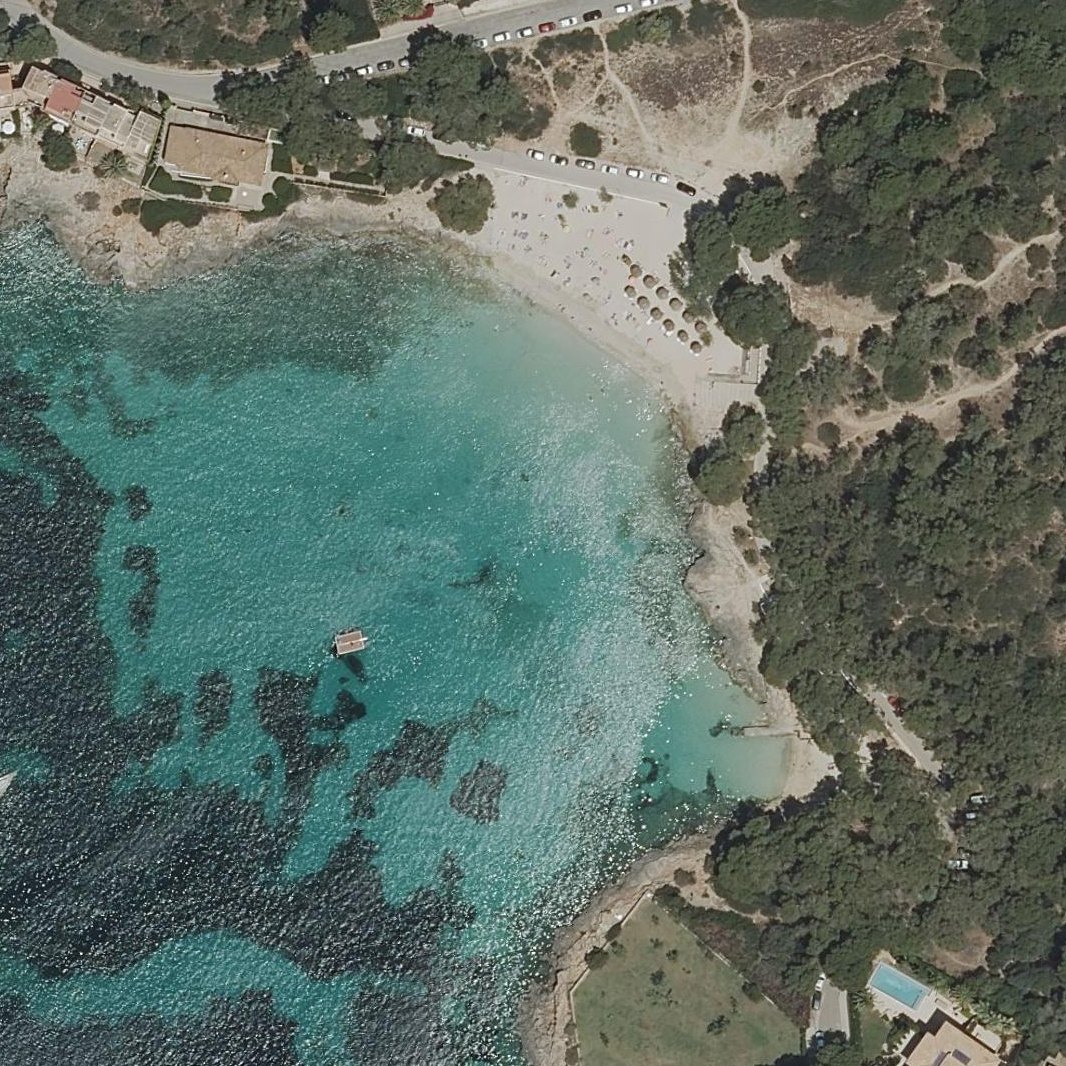 Aerial map of S'Arenal Gran