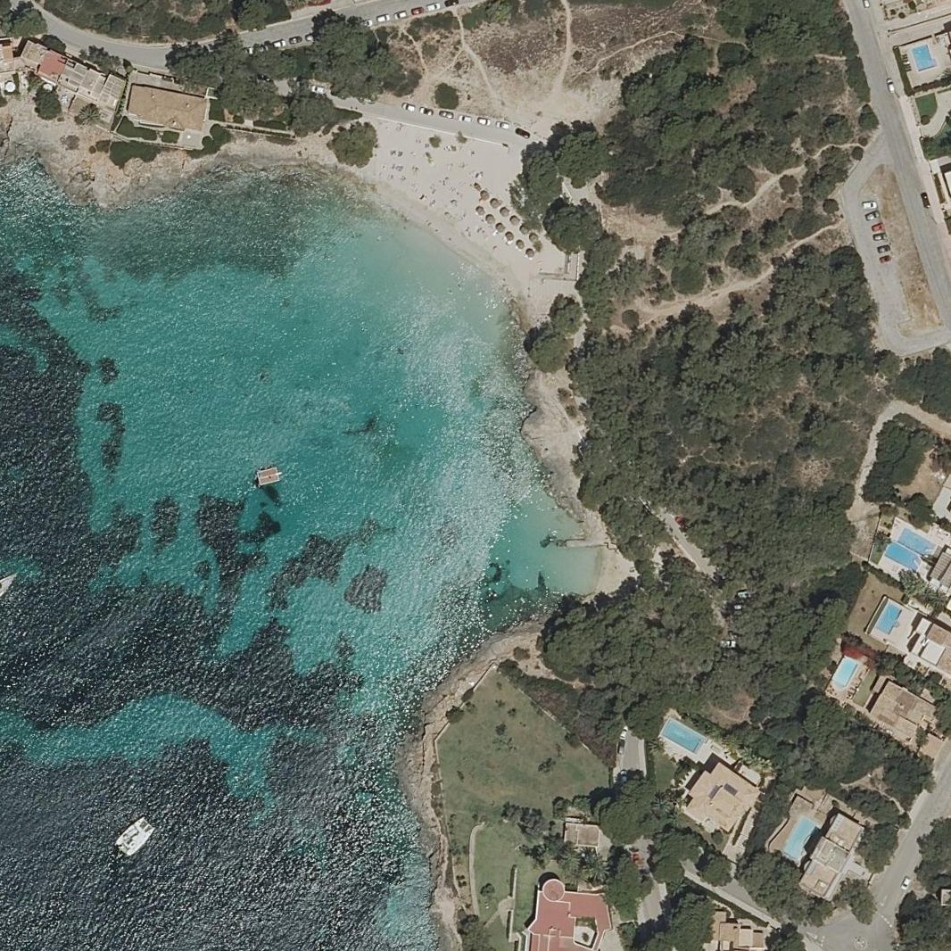 Aerial map of S'Arenal Petit