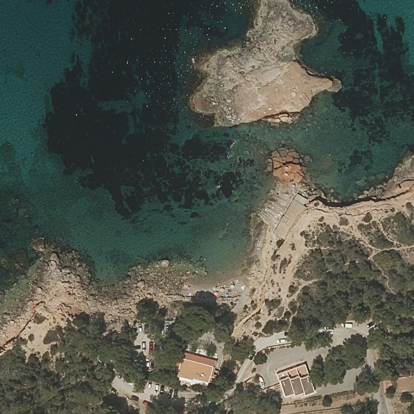 Aerial map of S'Illot des Renclí