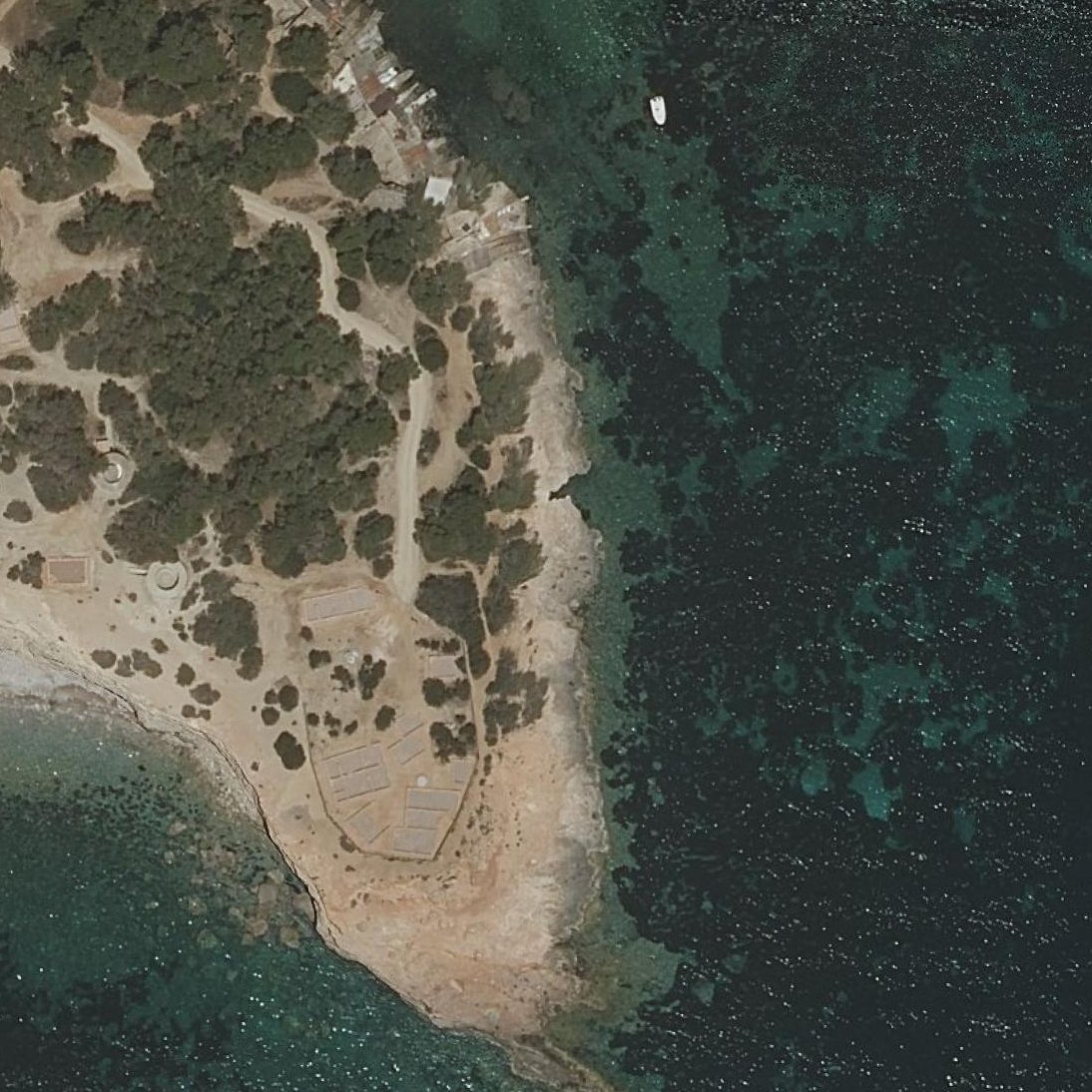 Aerial map of Sa Caleta