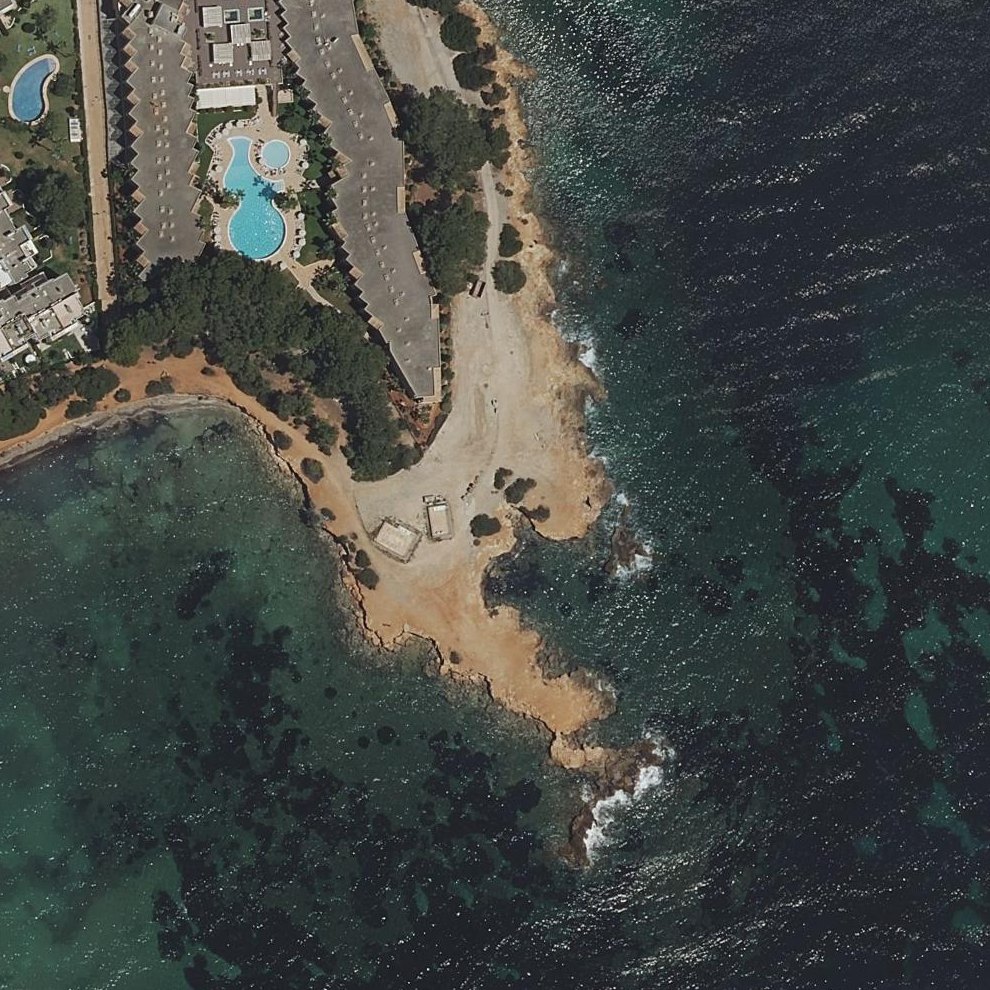 Aerial map of Sa Caleta
