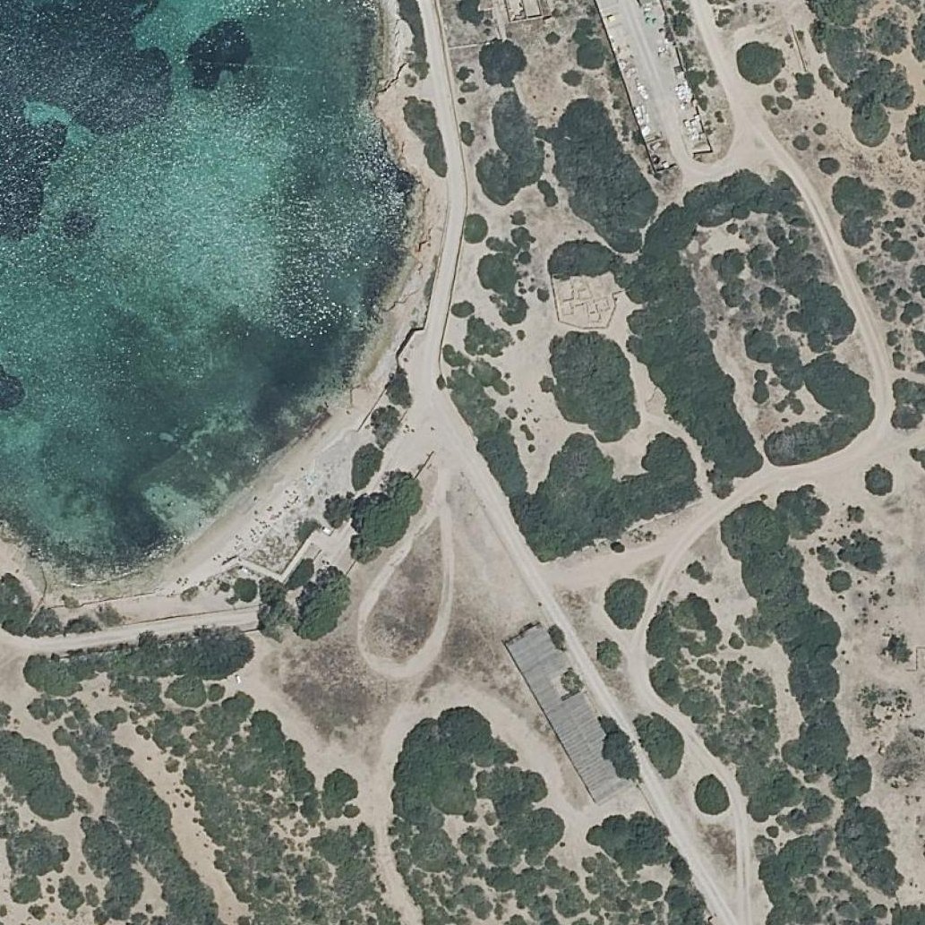 Aerial map of sa Platgeta