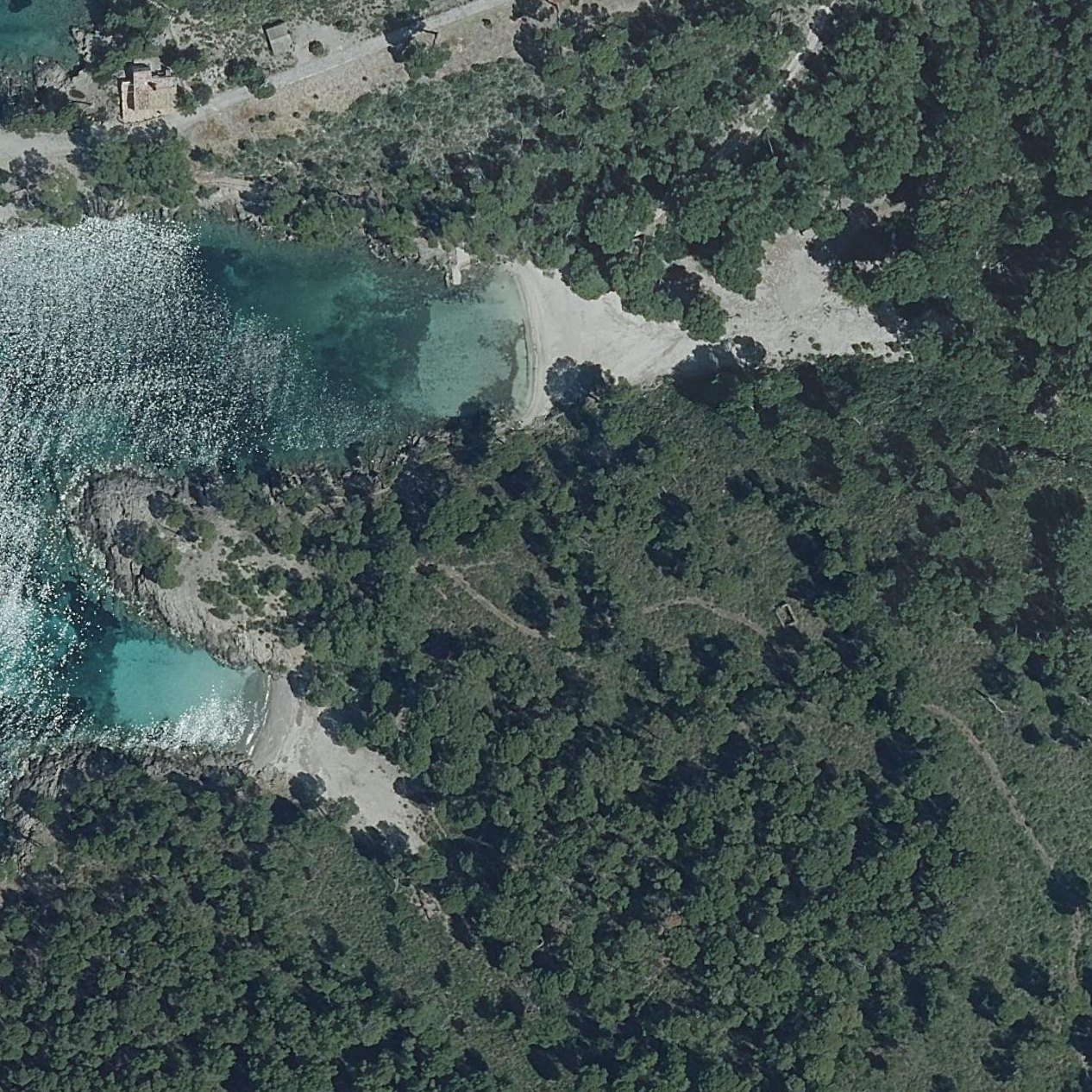 Aerial map of sa Platja Gran