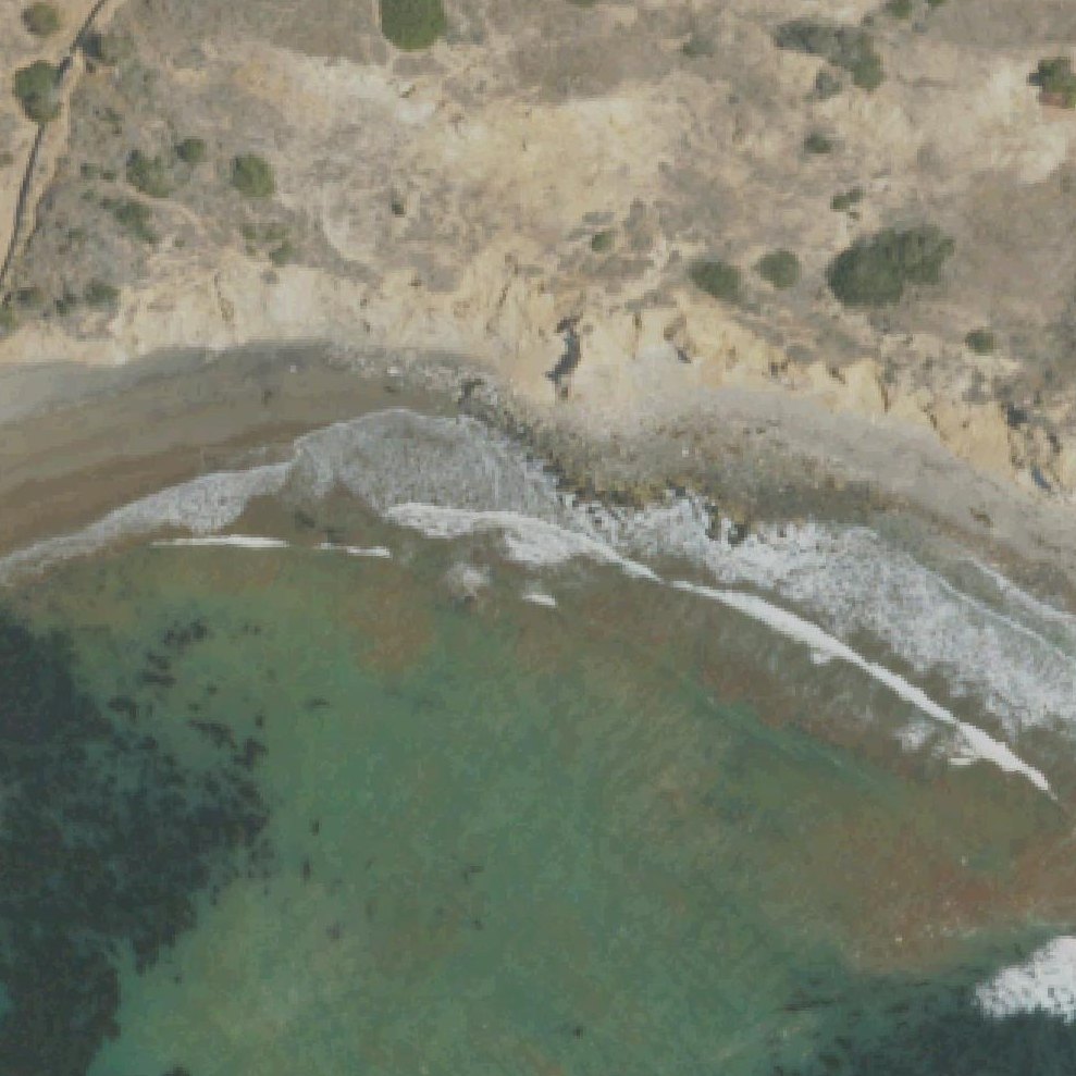 Aerial map of Sacred Cove Beach