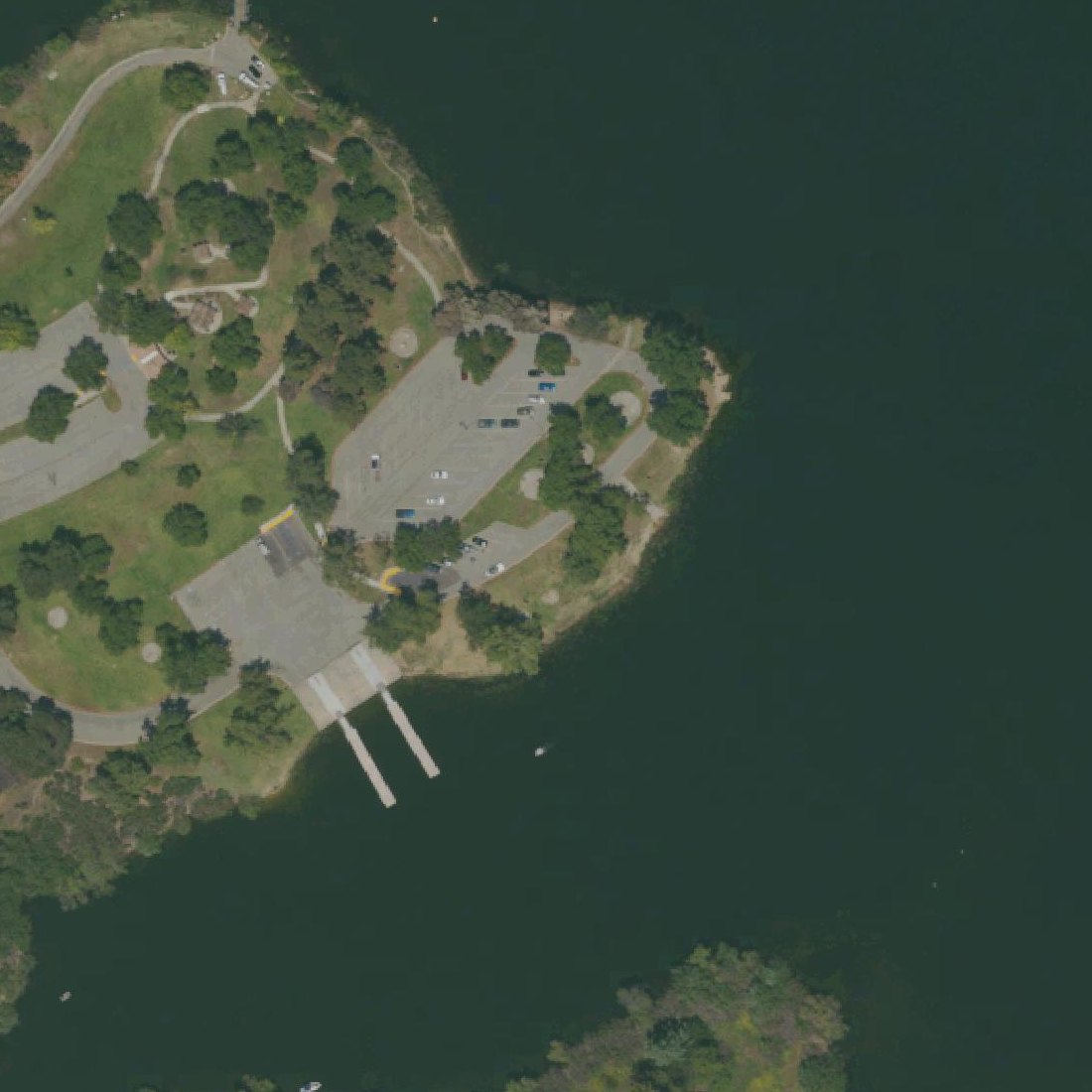 Aerial map of Sailboat Cove