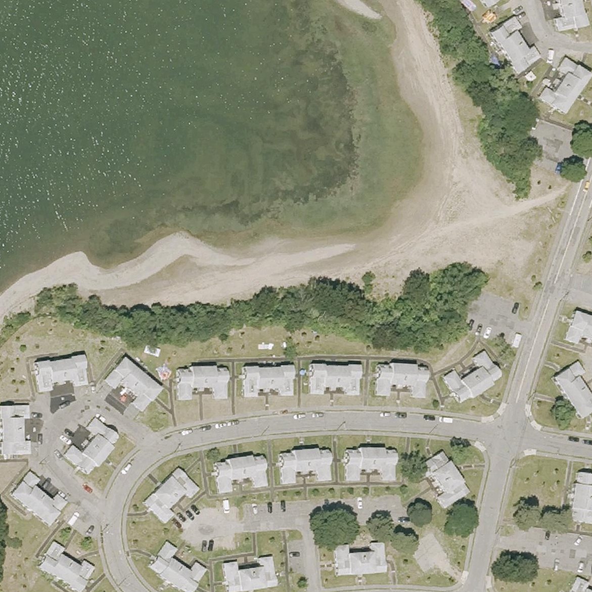 Aerial map of Sailors Snug Harbor Beach