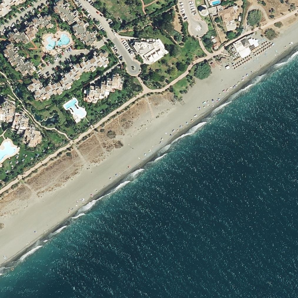 Aerial map of Saladillo Beach