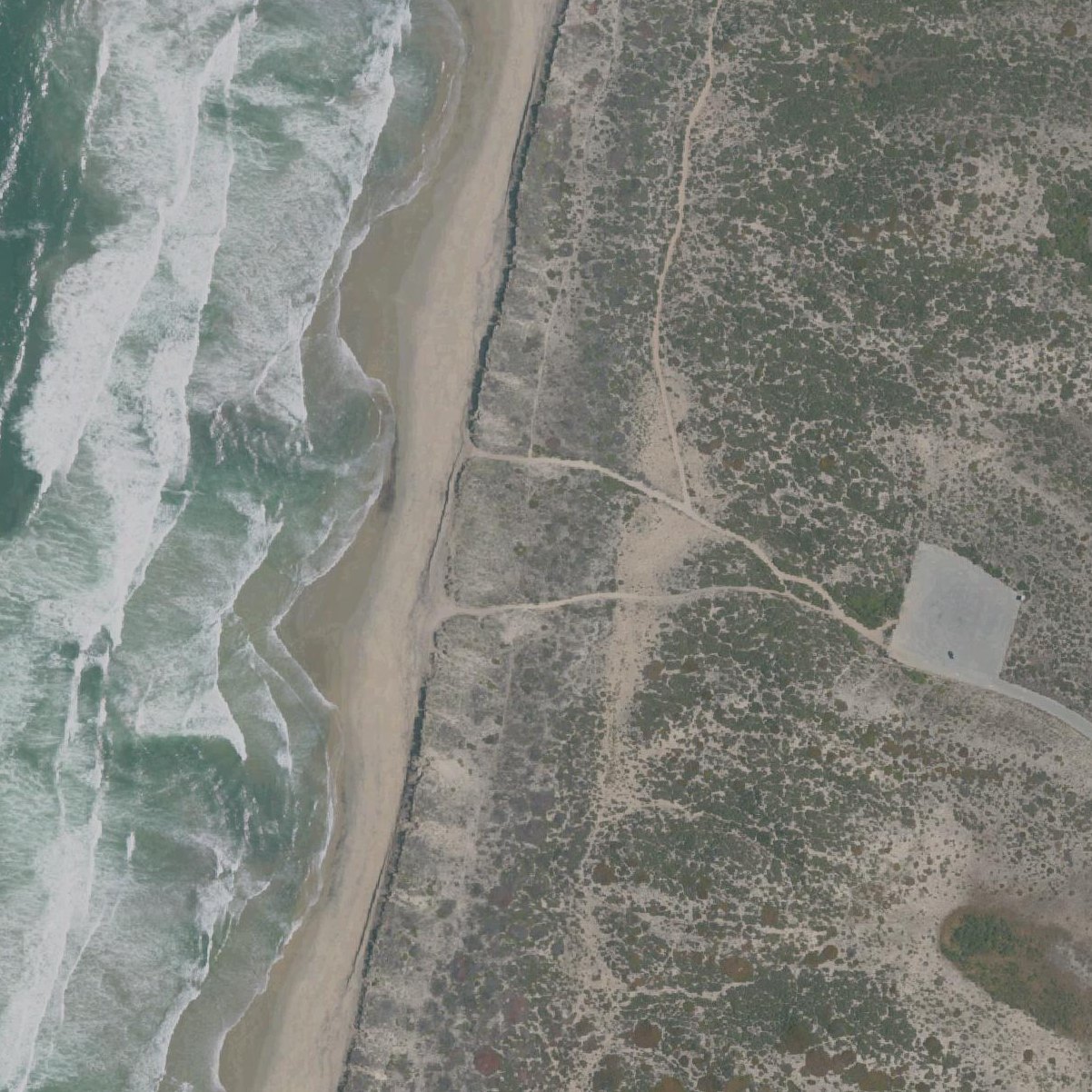 Aerial map of Salinas River State Beach