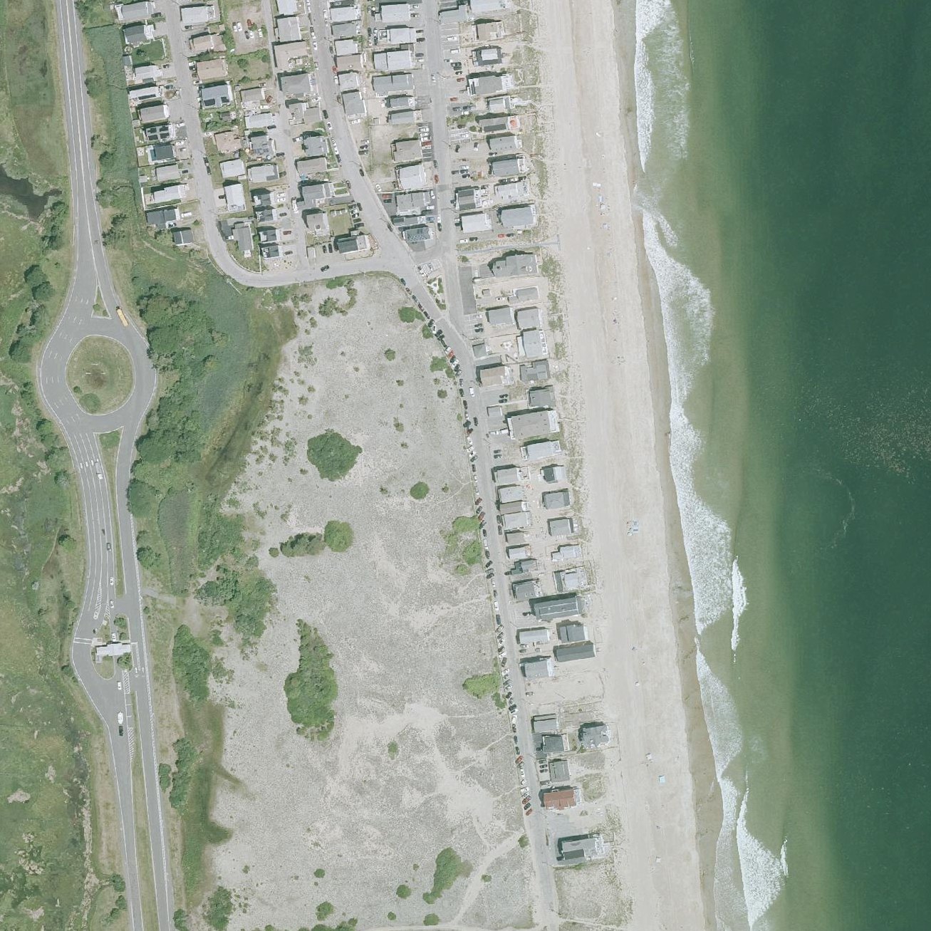 Aerial map of Salisbury Beach State Reservation