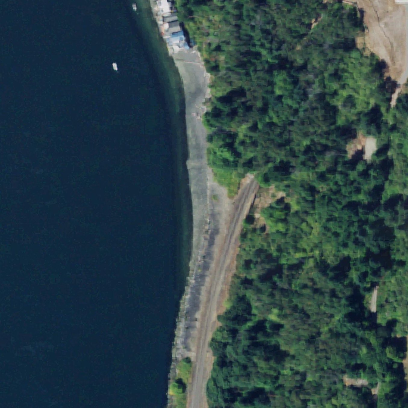 Aerial map of Salmon Beach