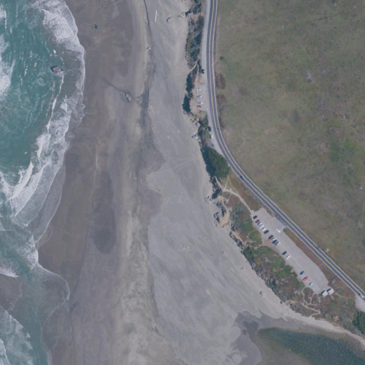 Aerial map of Salmon Creek State Beach