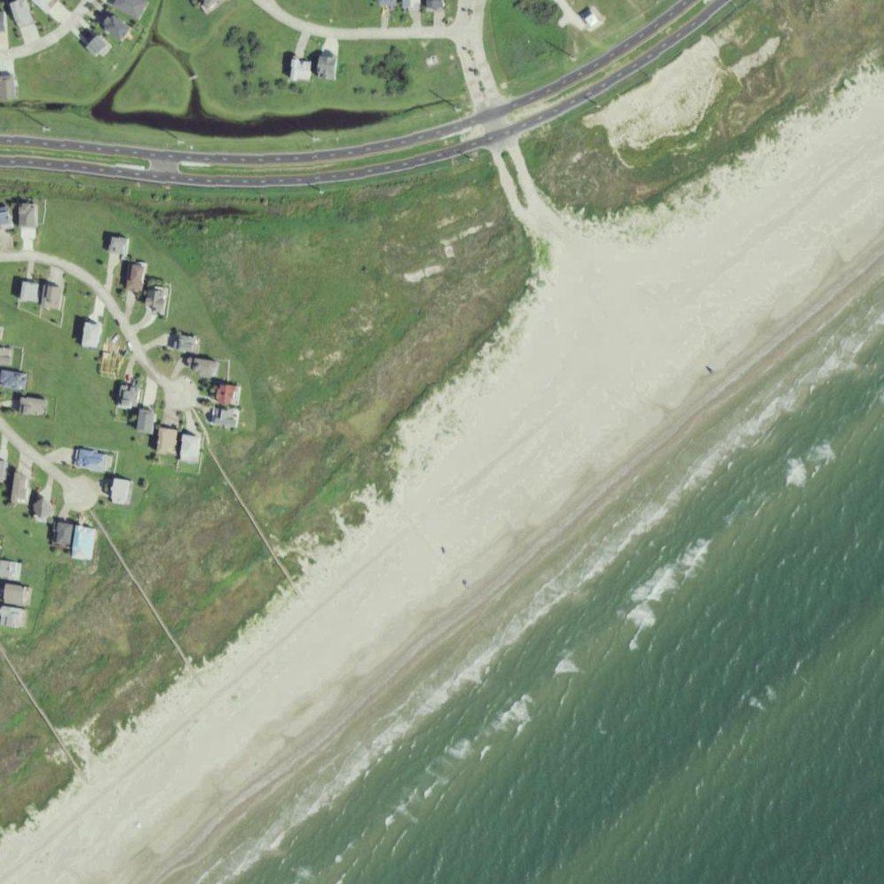 Aerial map of Salt Cedar Avenue Beach Access Point #36