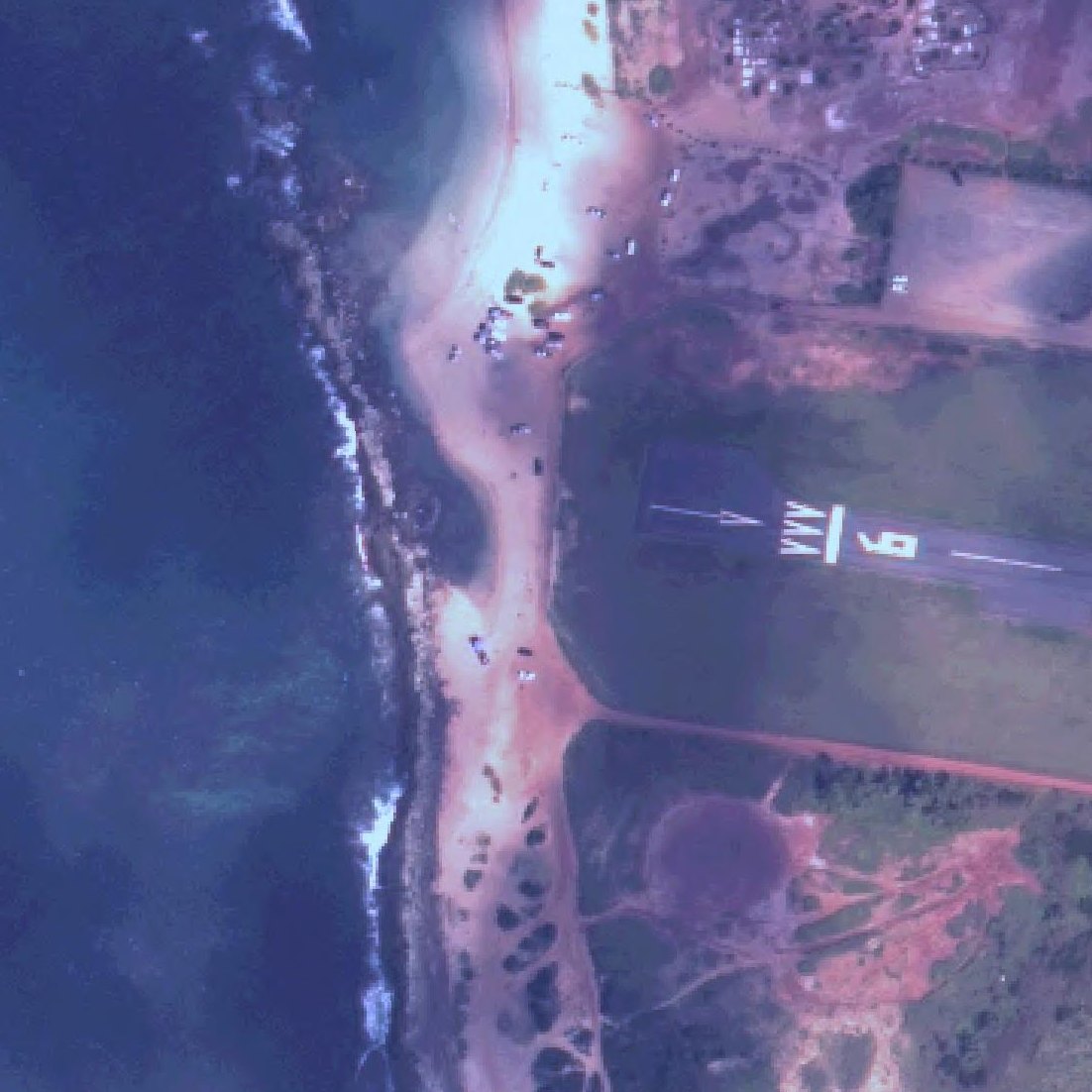 Aerial map of Salt Pond Beach