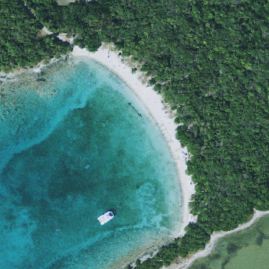 Aerial map of Salt Pond Beach