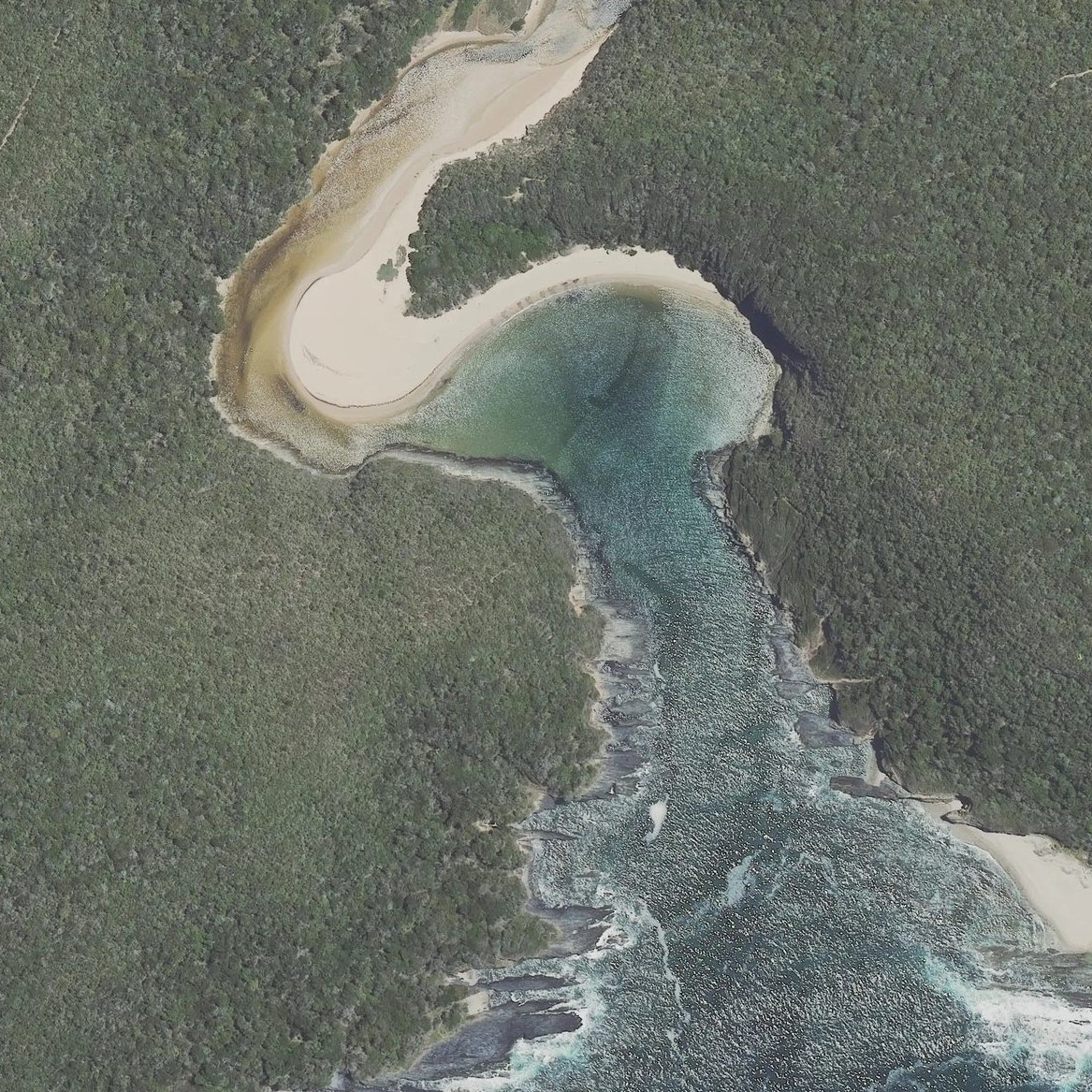 Aerial map of Salt River Beach