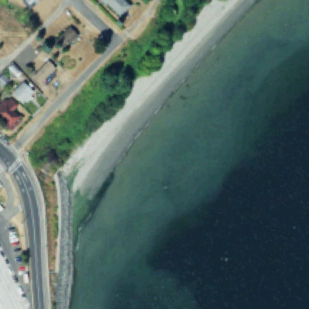 Aerial map of Saltair Beach Access Pathway