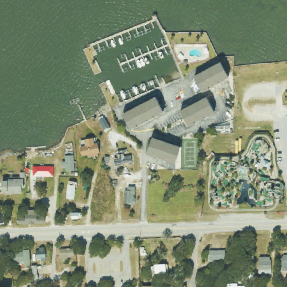 Aerial map of Salter Path Beach Access