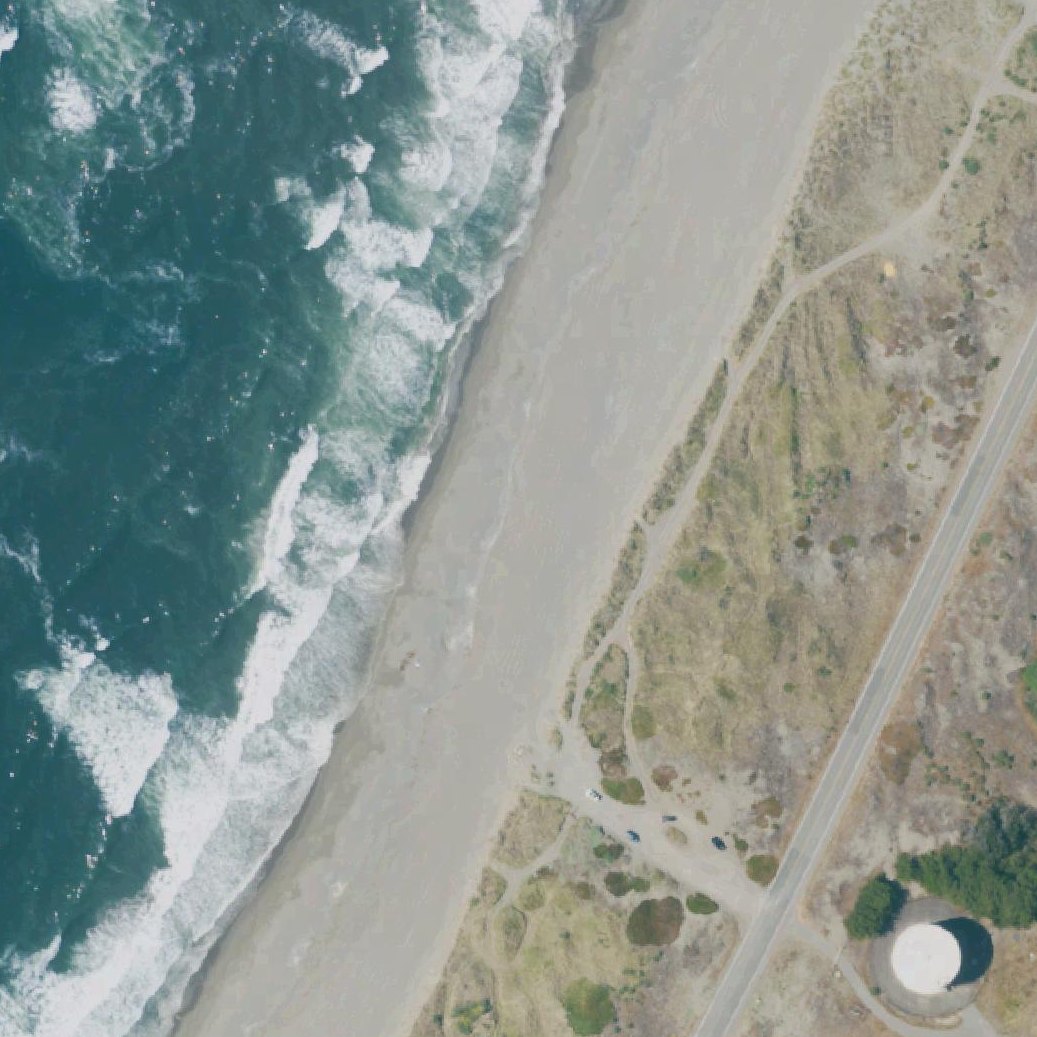 Aerial map of Samoa Beach