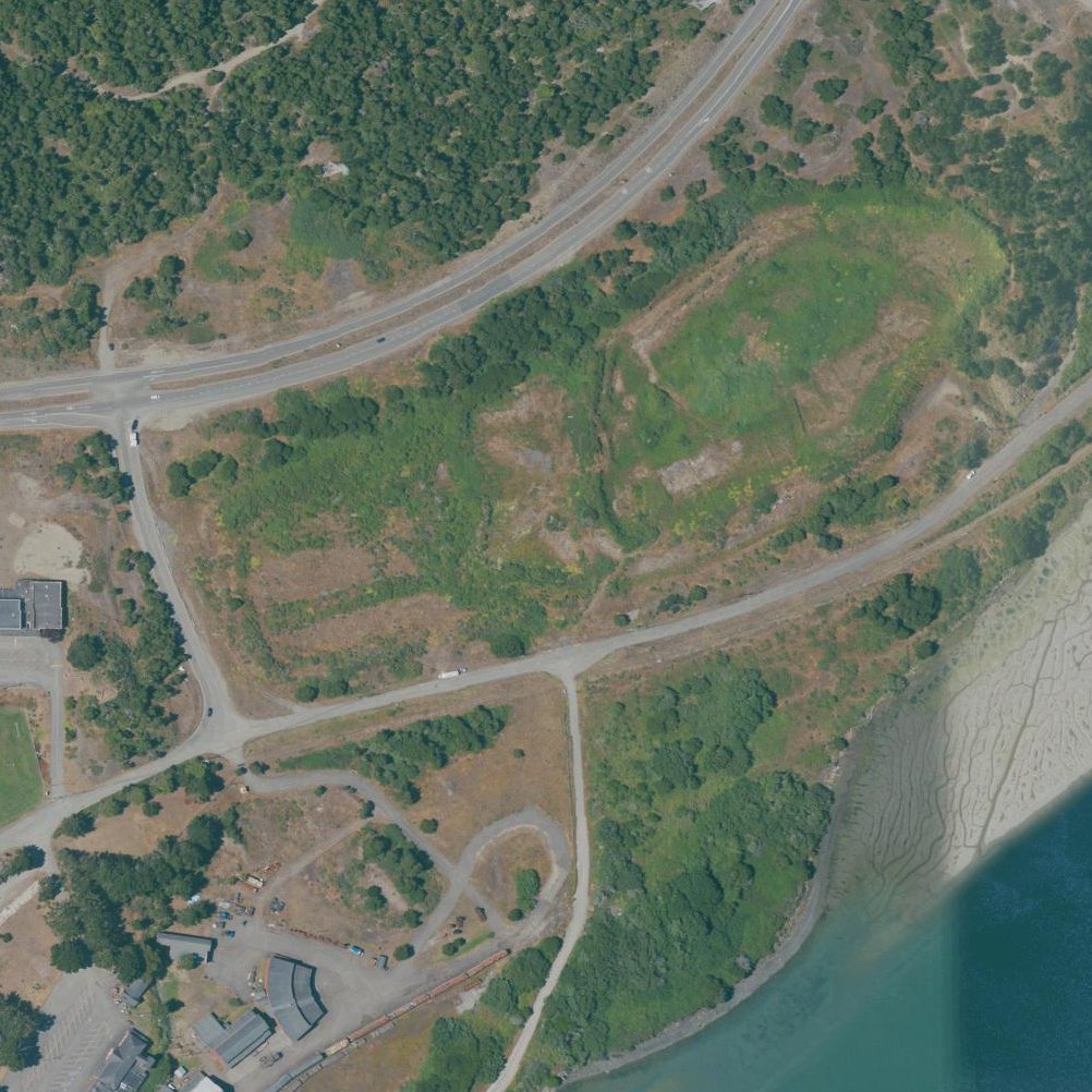 Aerial map of Samoa Dunes & Wetlands