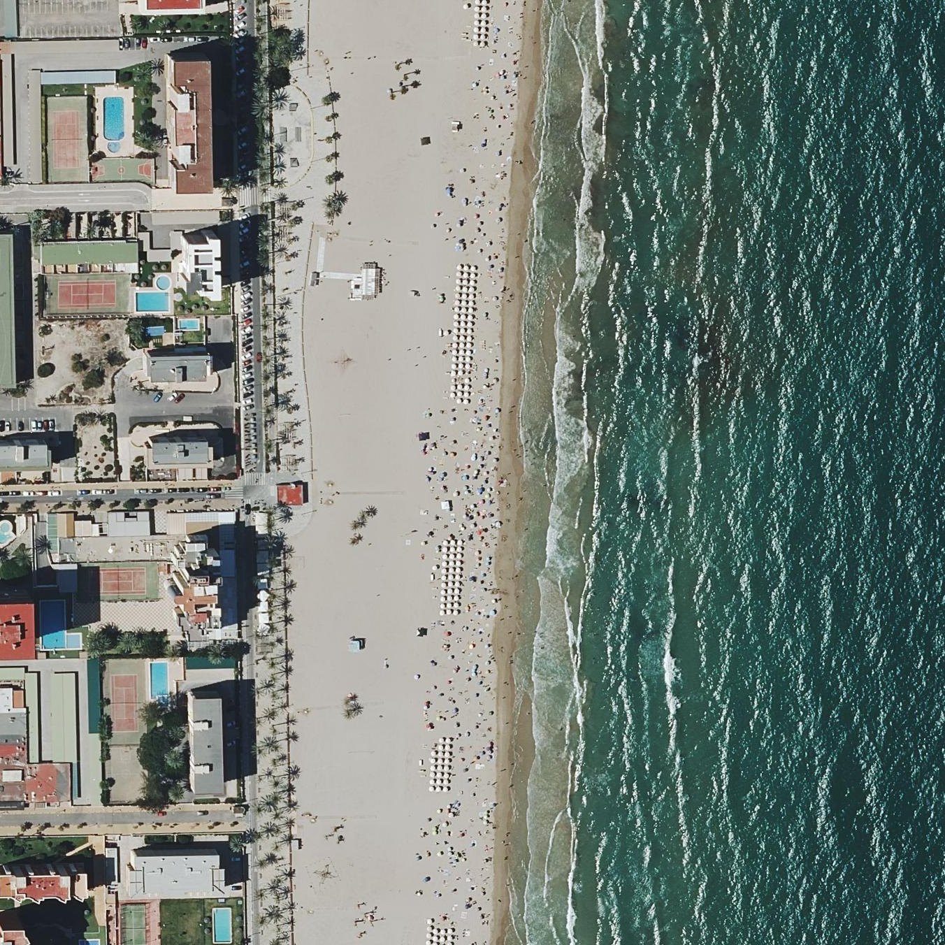 Aerial map of San Juan Beach Meeting Point